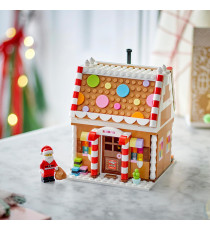 Lego Creator Natale - Casa di pan di zenzero festiva - Lego 40809 con scrivania camino e una camera da letto Anni 10+ 498pz