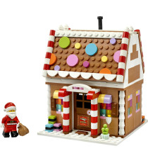 Lego Creator Natale - Casa di pan di zenzero festiva - Lego 40809 con scrivania camino e una camera da letto Anni 10+ 498pz