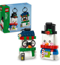 Lego Creator Natale - Pupazzi di neve ornamentali - Lego 40812 con 2 personaggi e accessori Anni 6+ 168pz