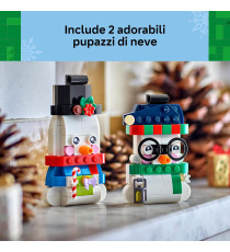 Lego Creator Natale - Pupazzi di neve ornamentali - Lego 40812 con 2 personaggi e accessori Anni 6+ 168pz