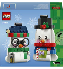 Lego Creator Natale - Pupazzi di neve ornamentali - Lego 40812 con 2 personaggi e accessori Anni 6+ 168pz