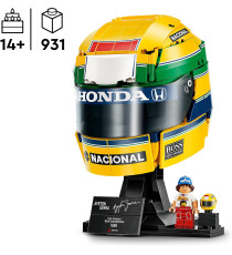 Lego Editions - Casco Ayrton Senna - Lego 43024 replica ad alta fedeltà con minifigura Anni 14+ 931pz