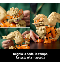 Lego Pokemon - Arcanine - Lego 72160 è dotata di coda, gambe, piedi, testa e bocca articolate 1190pz Anni 18+