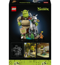 Lego Shrek - Shrek, Ciuchino e Gatto con gli Stivali - Lego 72423 con cartello “Attenzione all’orco” 1403pz Anni 18+