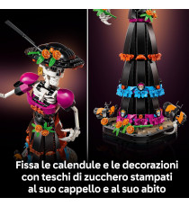 Lego Ideas - La Catrina - Lego 21372 scheletro con fiori finti e farfalle monarca 1212pz Anni 18+