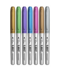 Marcatore permanente Intensity - punta tonda - colori assortiti - Bic - 24 pezzi