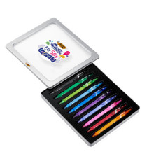 Penna a sfera a scatto Gelocity Quick Dry - punta 0,7mm - colori assortiti - BIC - conf. 10 pezzi