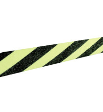 Striscia fotoluminescente antiscivolo - 5 x 80 cm - giallo/nero