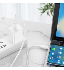 Cavo di ricarica USB-C a USB-C Hyper Power Delivery 60W Hoco X96 1 metro Bianco – Ricarica Rapida PD 60W 3A