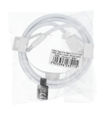 Cavo di ricarica USB-C a USB-C PD 30W Quick Charge 3.0 3A HD26 1 metro Bianco – Ricarica Rapida e Trasferimento Dati