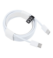 Cavo di ricarica USB-C a USB-C PD 30W Quick Charge 3.0 3A HD26 3 metri Bianco – Ricarica Rapida e Trasferimento Dati