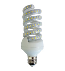 Lampadina LED a spirale E27 18W 6500K luce fredda 1850lm 360° equivalente 118W vetro trasparente IP20 per interno