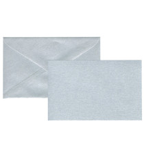 Biglietto natale neutro - con busta - 9 x 14 cm - argento - Rex Sadoch