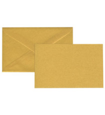 Biglietto natale neutro - con busta - 9 x 14 cm - oro - Rex Sadoch