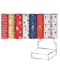 Carta regalo riciclata fantasie natale - 100 fogli - 70x100cm - fantasie assortite - Rex Sadoch