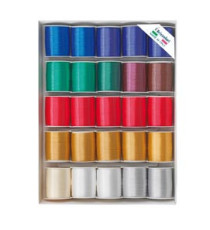Rocche di nastro liscio 6800 -10 mm x 10 mt - colori natalizi assortiti - Brizzolari - conf. 25 pezzi