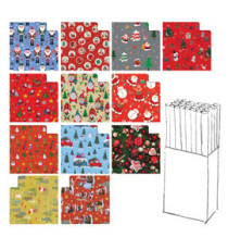 Rotolo carta regalo natale - 3 x 1 m - fantasia bambini - colori assortiti - Rex Sadoch