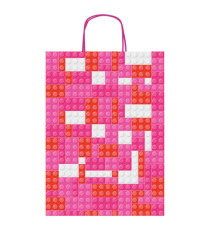 Shopper Mattoncini - con manici - 26 x 36 x 12 cm - colori assortiti - Rex Sadoch