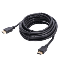 Cavo HDMI 5m Nero Rame PVC Audio Video Full HD per TV Smart Box PC Console Monitor Proiettori Plug & Play CE
