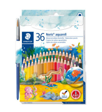 Matite colorate Noris aquarell 144 - colori assortiti - Staedtler - astuccio 36 pezzi