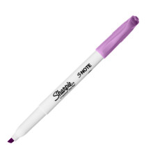Pennarello S-Note - punta scalpello - colori assortiti - Sharpie - Conf. 12 pezzi