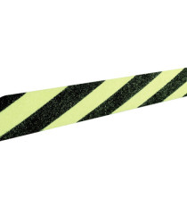Striscia fotoluminescente antiscivolo - 5 x 80 cm - giallo/nero