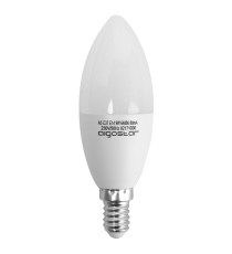 Lampadina LED C37 E14 9W 6500K Luce Fredda 840lm Equivalente 62W Angolo 260° 15000 Ore CRI80 IP20 Classe F Bianca