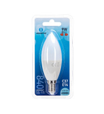 Lampadina LED C37 E14 9W 6500K Luce Fredda 840lm Equivalente 62W Angolo 260° 15000 Ore CRI80 IP20 Classe F Bianca