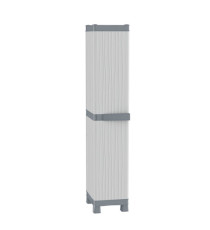Armadio Domino Wave - Base 2350 UW - 1 anta - 35 x 43,8 x 181,8 cm - PPL - grigio - Terry