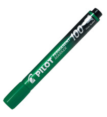 Marcatore Permanente Markers 100 - punta tonda - verde - Pilot