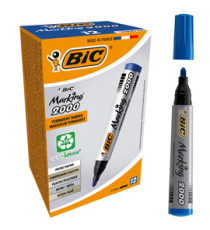 Marcatore permanente Marking 2000 - punta tonda 1,70mm - blu - Bic - conf. 12 pezzi
