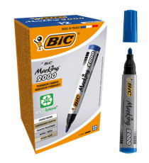 Marcatore permanente Marking 2000 - punta tonda 1,70mm - blu - Bic - conf. 12 pezzi