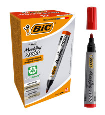 Marcatore permanente Marking 2000 - punta tonda 1,70mm - rosso - Bic - conf. 12 pezzi