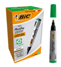 Marcatore permanente Marking 2000 - punta tonda 1,70mm - verde - Bic - conf. 12 pezzi