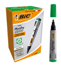 Marcatore permanente Marking 2000 - punta tonda 1,70mm - verde - Bic - conf. 12 pezzi