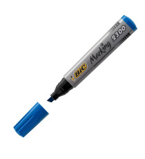 Marcatore permanente Marking 2300 - punta scalpello 3,70-5,50mm - blu - Bic - conf. 12 pezzi