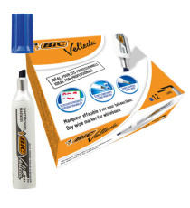 Marcatore Whiteboard Marker Velleda 1781 - punta scalpello 3,2-5,5mm - blu - Bic