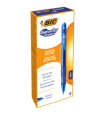 Penna a sfera a scatto Gelocity - punta 0,7mm - blu - Bic - conf. 12 pezzi