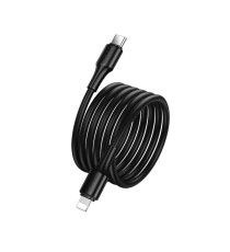 Cavo USB-C a Lightning Hoco X120 27W PD Ricarica Rapida per iPhone iPad Apple Trasferimento Dati 480Mbps 1m 2,4A PVC Nero
