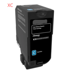 Toner Compatibile Lexmark 75M2XC0 Ciano Alta Qualità 11.700 Pagine per Stampanti Laser CS632 CX635 Garanzia 12 Mesi