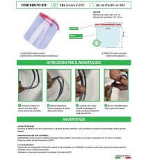 VISIERA PROTETTIVA IN PVC MOD. PROTEGGE PLUS CON GOMMAPIUMA - ELASTICO RIPOSIZIONABILE - CERTIFICATO CATEGORIA 1 VISIERA PROTETTIVA IN PVC MOD. PROTEGGE PLUS CON GOMMAPIUMA - ELASTICO RIPOSIZIONABILE - CERTIFICATO CATEGORIA 1