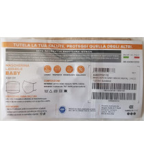 COPPIA DI MASCHERINE PER BAMBINI POIS GRIGIO TRIPLO STRATO ESTERNO COTONE 100% - INTERNO TNT ANALLERGICO E LAVABILE MADE ITALY COPPIA DI MASCHERINE PER BAMBINI POIS GRIGIO TRIPLO STRATO ESTERNO COTONE 100% - INTERNO TNT ANALLERGICO E LAVABILE MADE ITALY