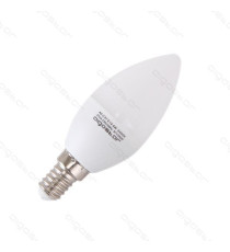 LAMPADINA LED C5 C37 6W ATTACCO E14 - 380 LUMEN - 3000K LUCE CALDA - GRANDE ANGOLO 280 MISURA D37*H108mm CRI80Ra LAMPADINA LED C5 C37 6W ATTACCO E14 - 380 LUMEN - 3000K LUCE CALDA - GRANDE ANGOLO 280 MISURA D37*H108mm CRI80Ra