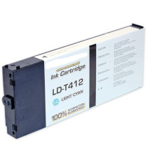 CARTUCCIA T412 LC COMPATIBILE LIGHT CIANO PER EPSON Stylus Pro 9000 Roland CJ400 Kodak PRO LFP 3038 C13T412011 T 412 220ML