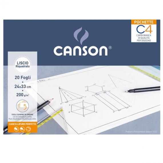 Blocco Canson Disegno per Bambini 20 Fogli A4 200gr