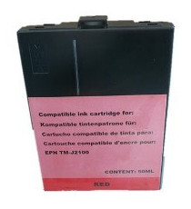CARTUCCIA EPSON SJIC4R ROSSA COMPATIBILE PER Epson TM-J2100 - C33S020268 40ML  ROSSO DYE