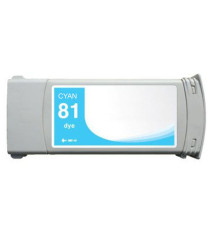 CARTUCCIA HP 81 NERA C4930A RIGENERATA PER HP Designjet 5000 5500 5000PS 5500PS  680ML INCHIOSTRO DYE