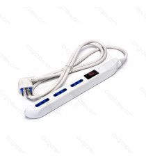 MULTIPRESA CIABATTA ELETTRICA SCHUKO 6 POSTI CON INTERRUTTORE GENERALE CAVO DA 1,5 METRI SPINA 16A 250V P40/10A a 10A/16A/F MULTIPRESA CIABATTA ELETTRICA SCHUKO 6 POSTI CON INTERRUTTORE GENERALE CAVO DA 1,5 METRI SPINA 16A 250V P40/10A a 10A/16A/F