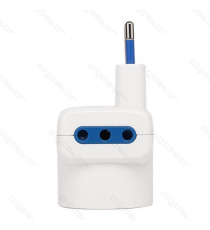 ADATTATORE TRIPLO CON SPINA 10A/250V S11 3 PRESE (2 PRESE P11&1 - 1 PRESA P30) BIANCO MAX 1500W CON PROTEZIONE BAMBINI ADATTATORE TRIPLO CON SPINA 10A/250V S11 3 PRESE (2 PRESE P11&1 - 1 PRESA P30) BIANCO MAX 1500W CON PROTEZIONE BAMBINI