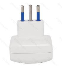ADATTATORE TRIPLO CON SPINA 10A/250V S11 3 PRESE (2 PRESE P11&1 - 1 PRESA P30) BIANCO MAX 1500W CON PROTEZIONE BAMBINI ADATTATORE TRIPLO CON SPINA 10A/250V S11 3 PRESE (2 PRESE P11&1 - 1 PRESA P30) BIANCO MAX 1500W CON PROTEZIONE BAMBINI